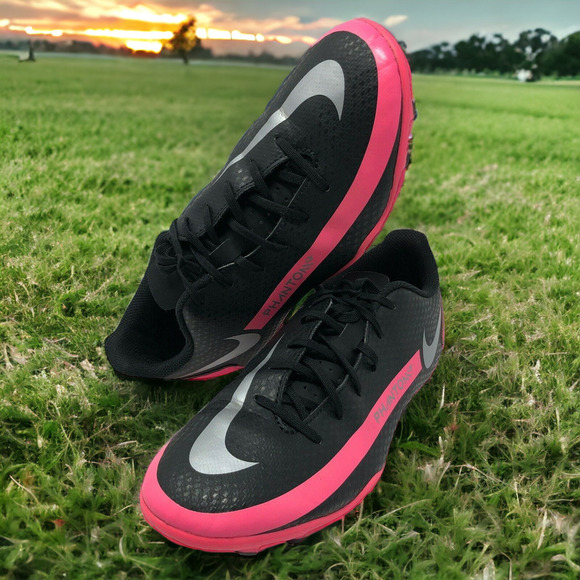 Nike Other - Nike Junior Phantom GT Club FG Black Pink Soccer Cleats CK8479 006 Size 5Y